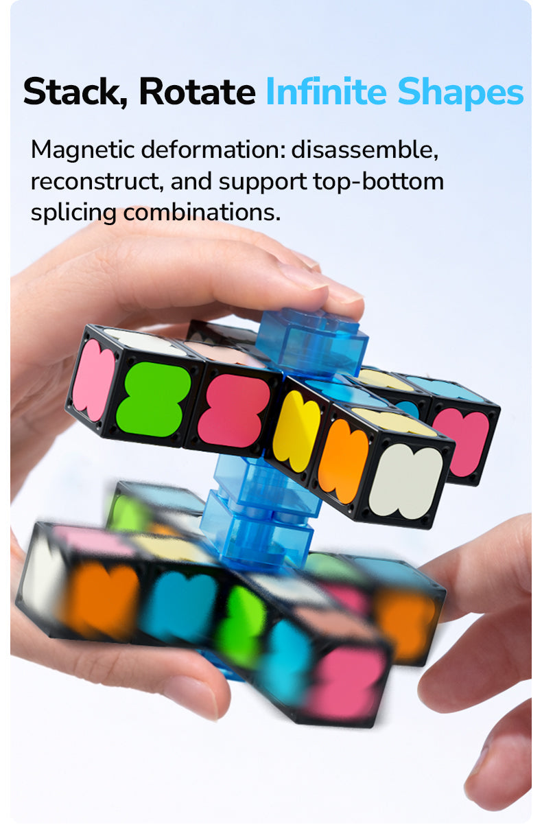Portable pocket-sized STEM building toy with travel case