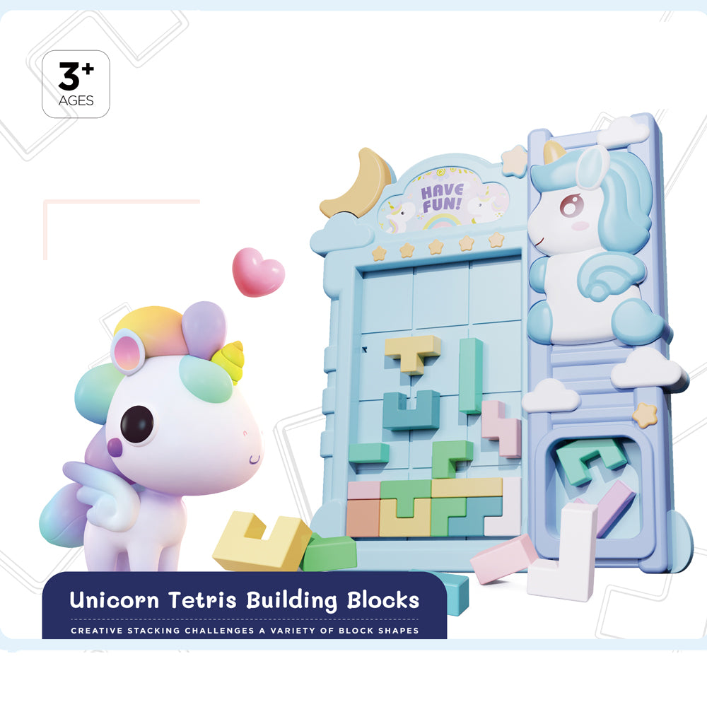 Tetris Building Blocks - Unicorn