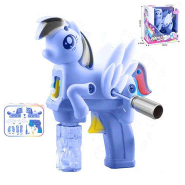DIY Electric Disassemble Bubble Gun - Purple Unicorn product details for kids in Kuwait