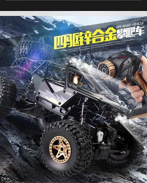 Metal Alloy Die Cast RC Climbing Car - Black playtime toy for children in Kuwait