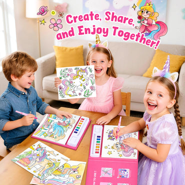 Unicorn Watercolor Painting Set – Art & Craft Toy for Kids