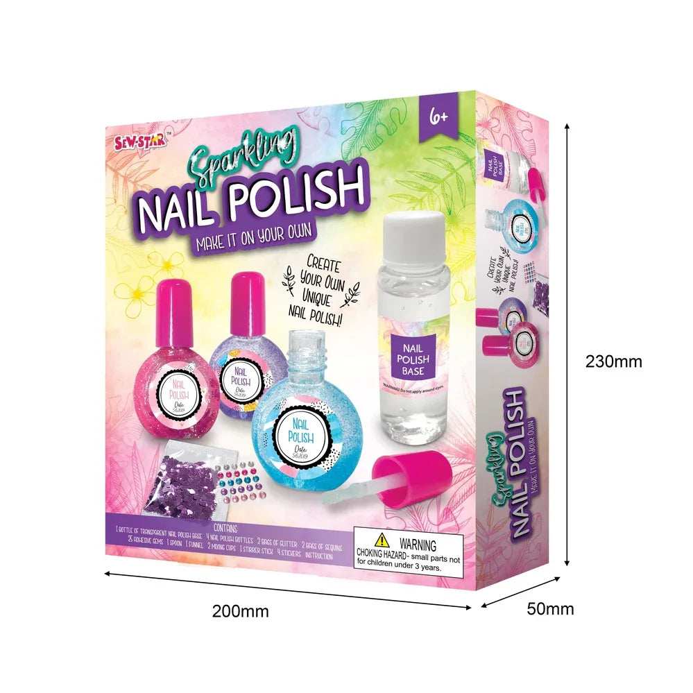 Sparkling Nail Polish Kit playtime toy for children in Kuwait