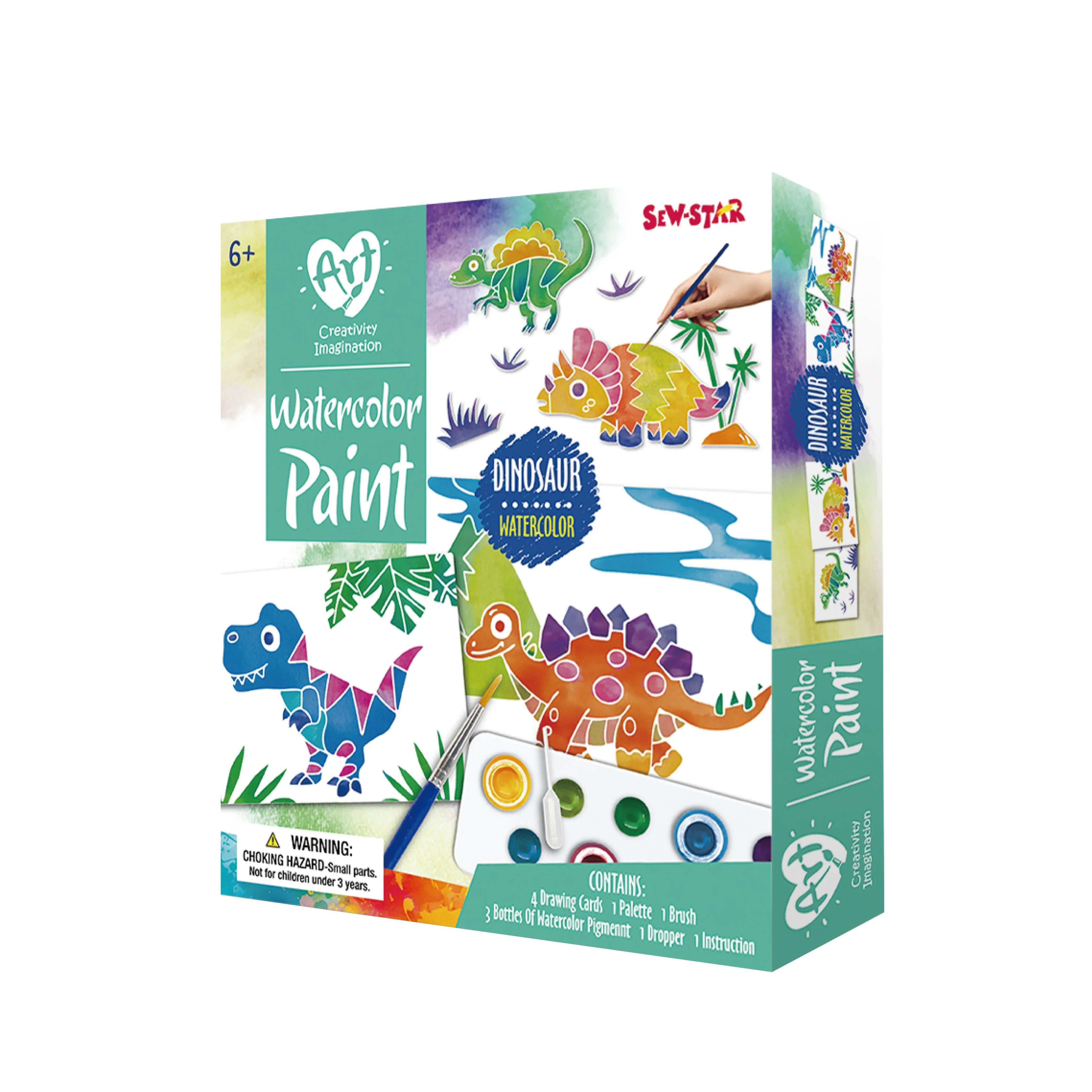 Watercolor Painting Art-Dinosaur – Best Educational Toys For Kids In Kuwait