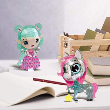 Sew Star 3D Figure Decor Princess And Unicorn Ornaments product details for kids in Kuwait