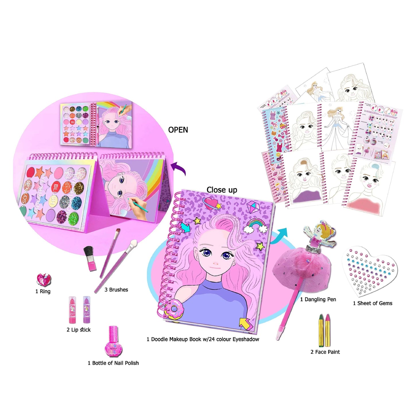 Tokidas Doodle Makeup Fun Suite product details for kids in Kuwait