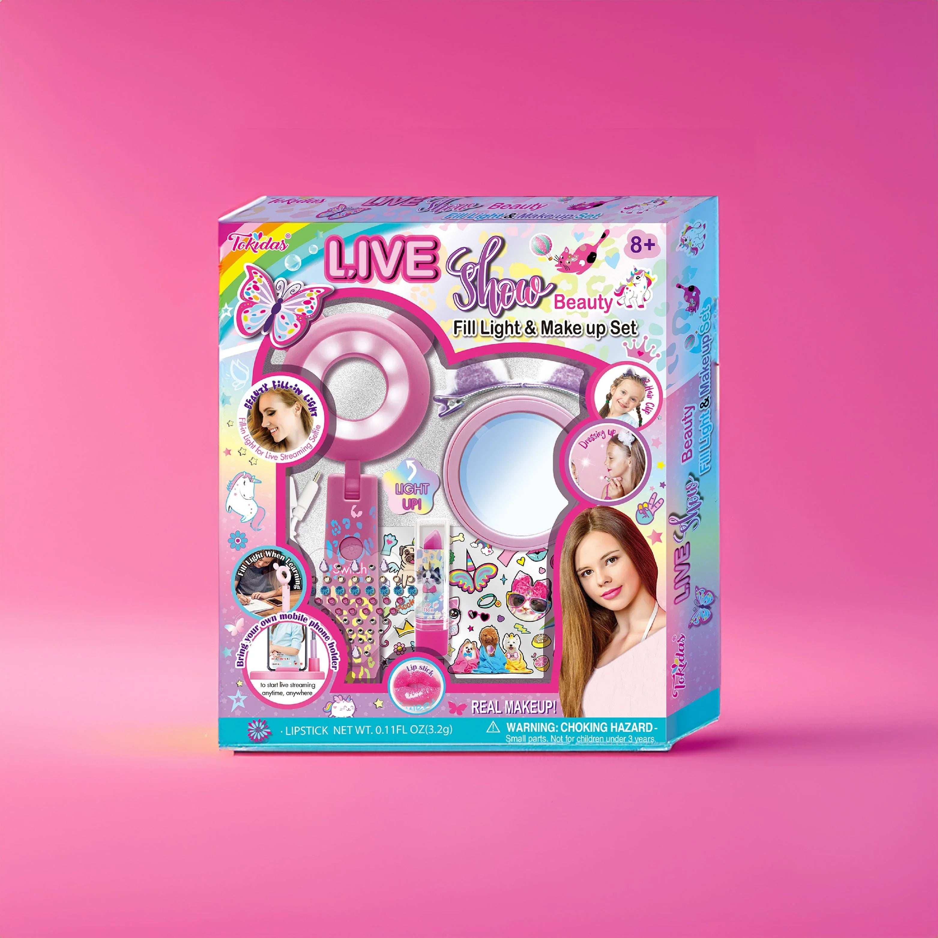 Tokidas Live Show Beauty Fill Light and Makeup Set for kids in Kuwait