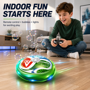 2-in-1 RC Bubble Machine Car with Lights – Remote Control Toy for Kids