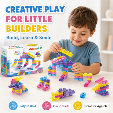 40-Piece Sensory Soft Building Blocks Montessori Stacking Toy for Toddlers