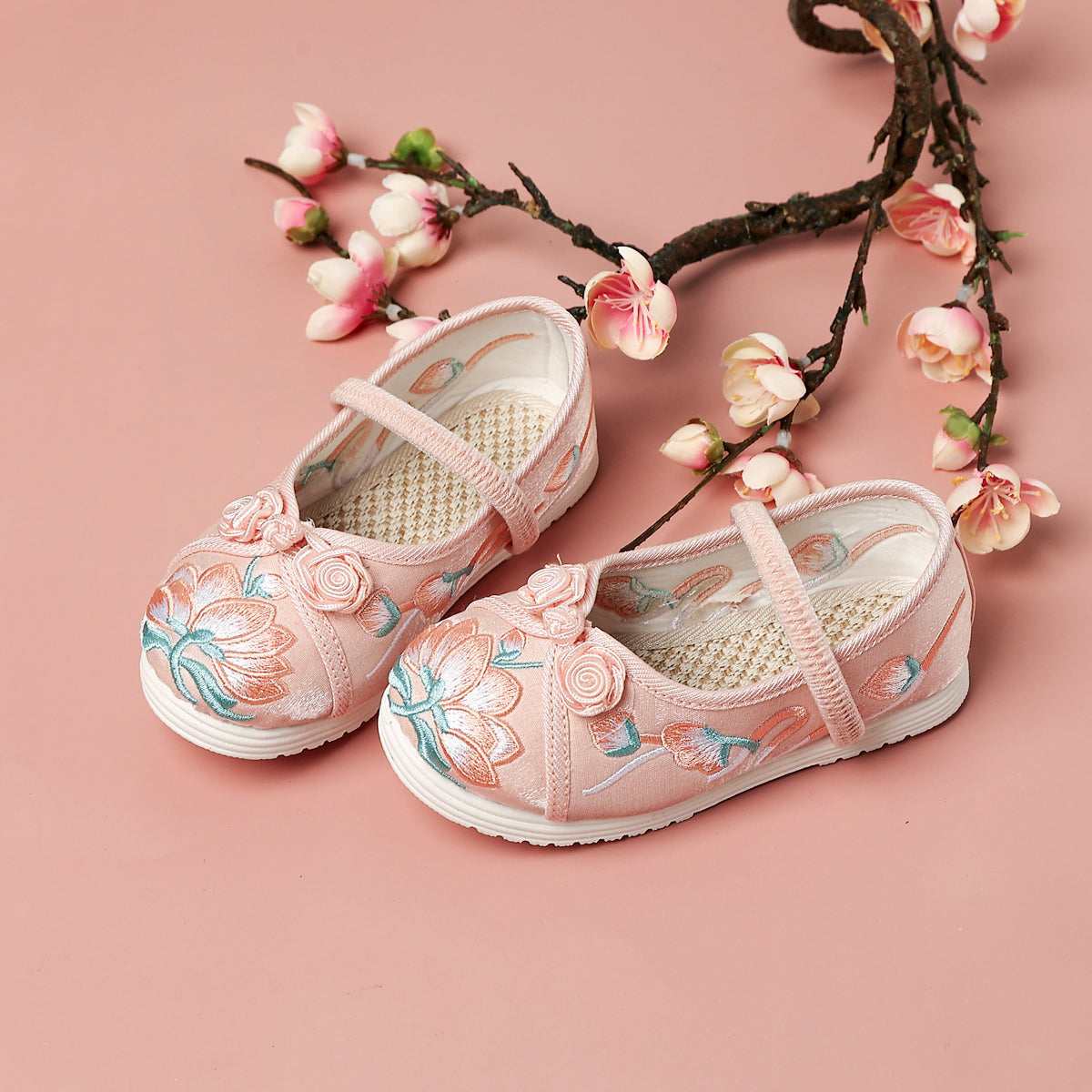 Sole material cotton inside twill 170mm pink (MRI)