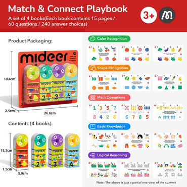 Mideer Match & Connect Playbook product details for kids in Kuwait