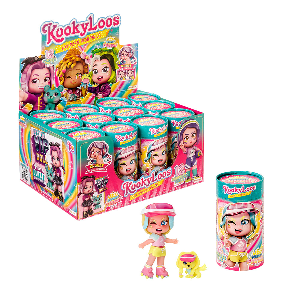 Kookyloos Display Doll Fun Day - Face Swapping Dolls