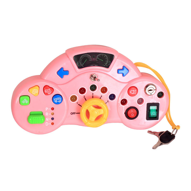 "Montess Ori Handle Baby Game With Sounds And Lights	- Pink"