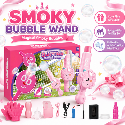 Unicorn Smoke Bubble Machine with Lights & Sound – Bubble Toy for Kids