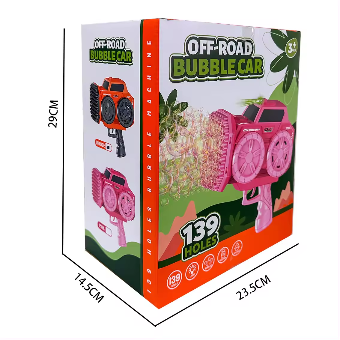 Kids Bubble Machine Gun 139 Holes- Pink