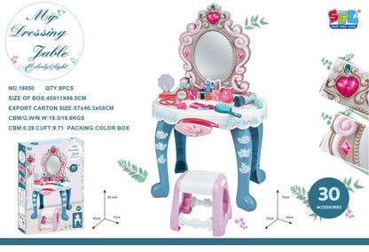 Beauty Table Set for Kids pretend play set gift toy in Kuwait