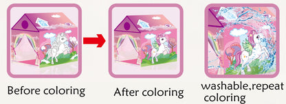 Children Unicorn Doodle Play Tent