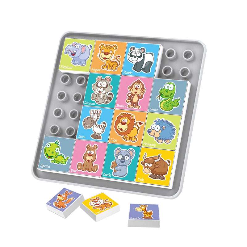 2-in-1 Drawing and Building Block Animal Puzzle for Kids toy product details in Kuwait