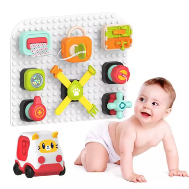 Activity Sensory Block Board Building Toys - 10 pcs