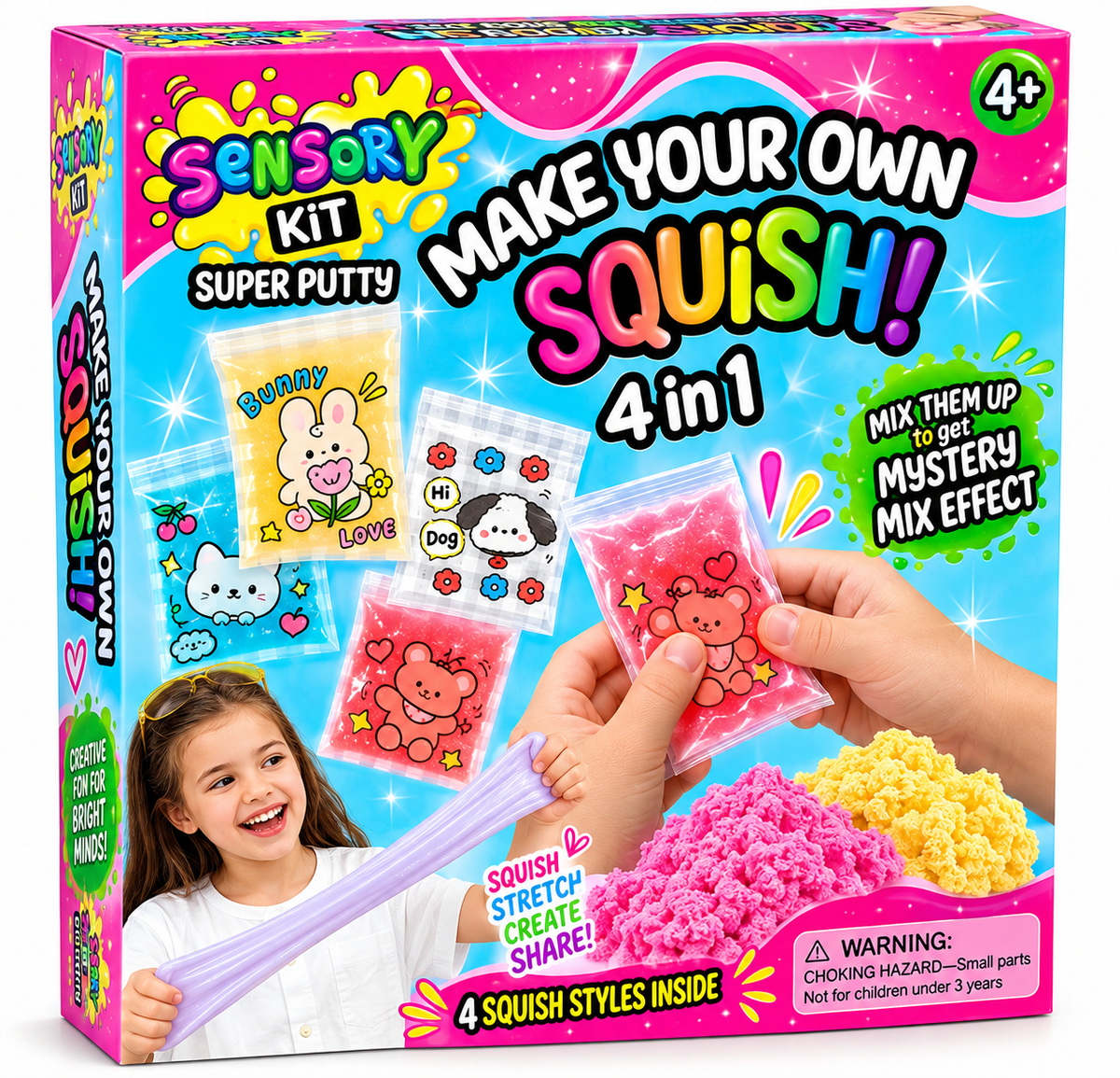 "Paulinda Make Your Own Squish 4-in-1 Super Putty Set "