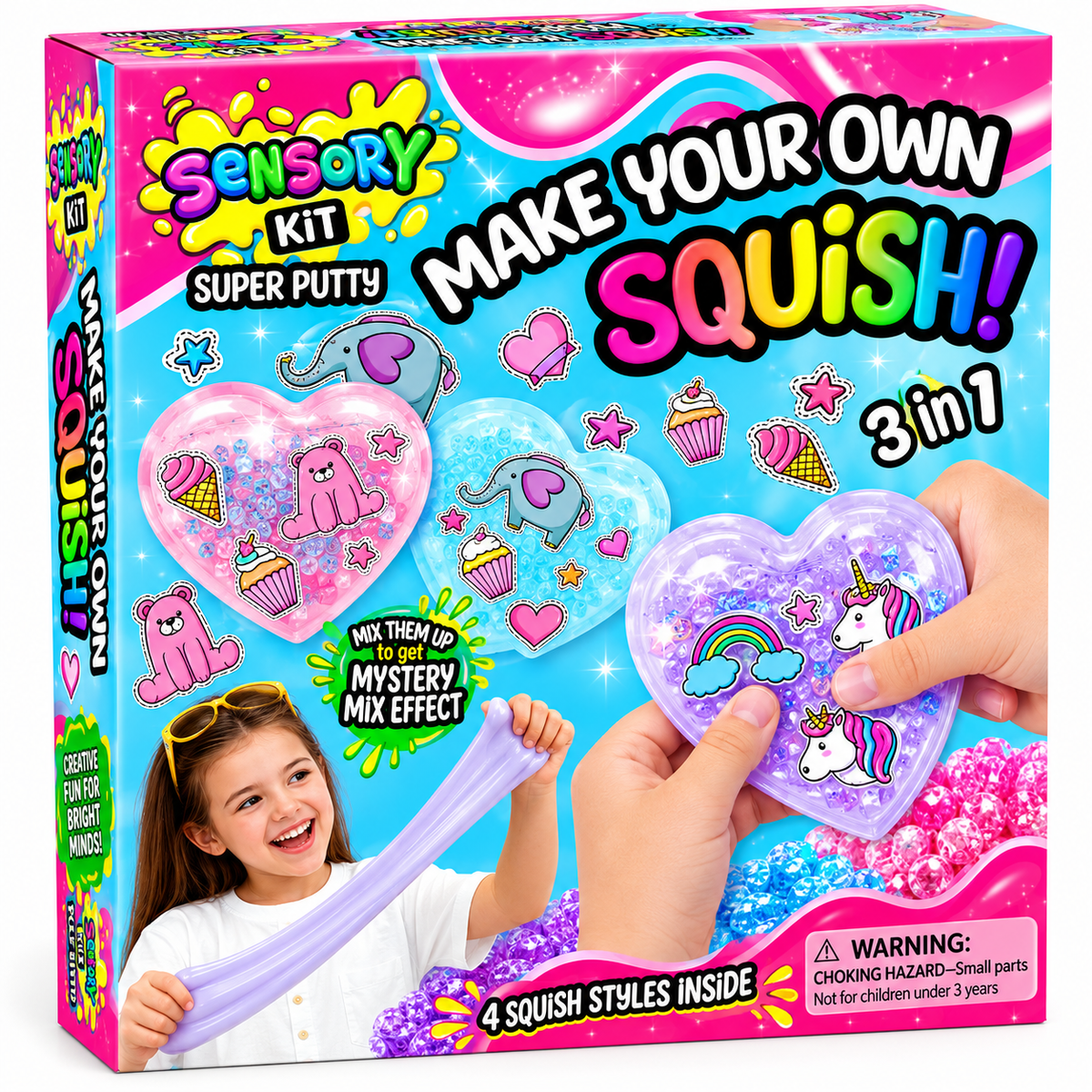 Paulinda Make Your Own Squish 4-in-1 Super Putty Set