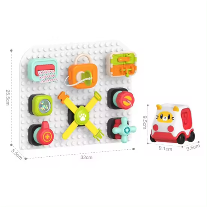 Activity Sensory Block Board Building Toys - 10 pcs