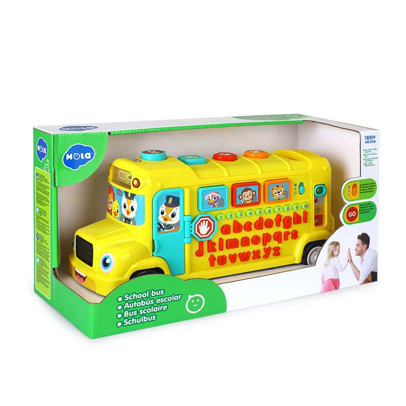 School Bus with Music & Light Musical Toy with Lights for Toddlers gift toy in Kuwait