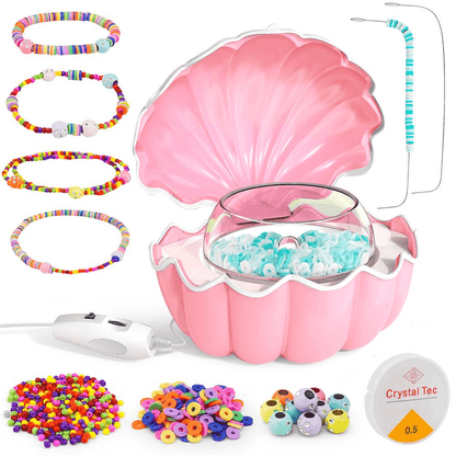 Shell Electric Bead Spinner Tools, 3 in 1 Pink playtime toy for children in Kuwait