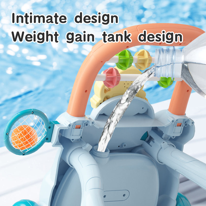 Lion Trolley Baby Walker with Music - Blue