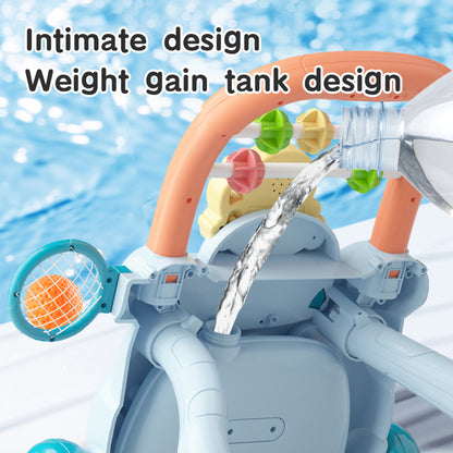 Lion Trolley Baby Walker with Music - Blue