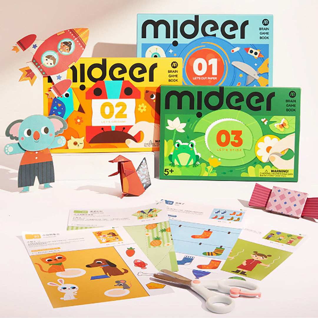 Mideer Level Up Brain Gamebook - Let's Stick Level 2 product details for kids in Kuwait