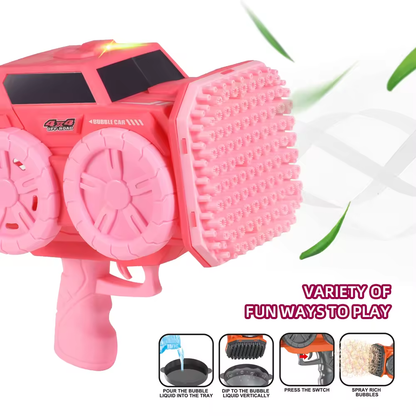 Kids Bubble Machine Gun 139 Holes- Pink