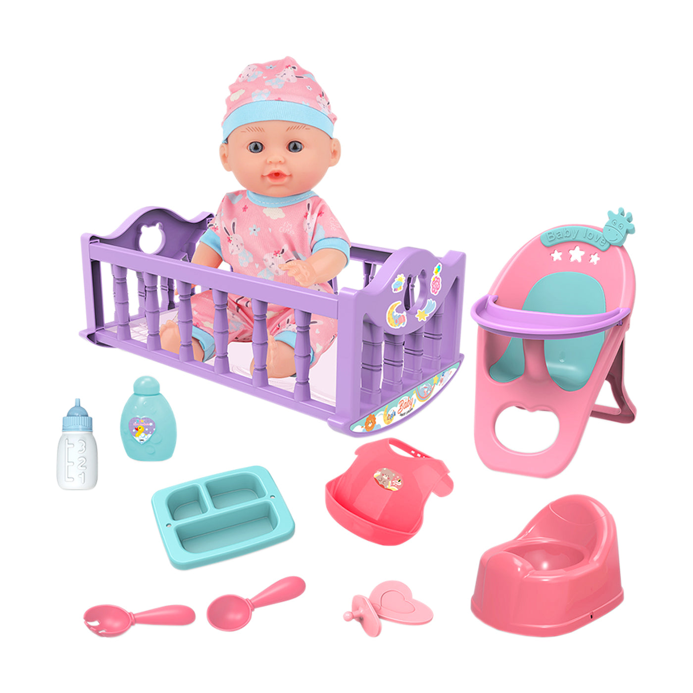 Baby Doll Play Set 12 Inch For Kids