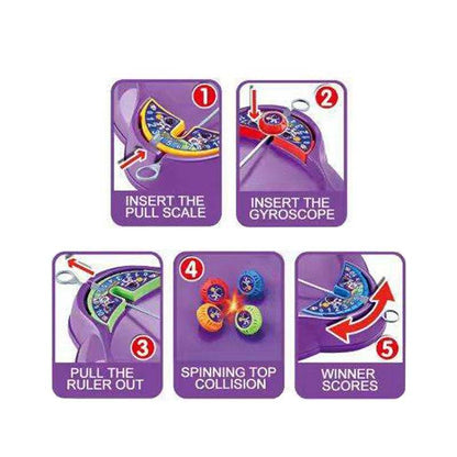 Spinning Battle Tops Puzzle Game Set for 2 kids playtime toy in Kuwait