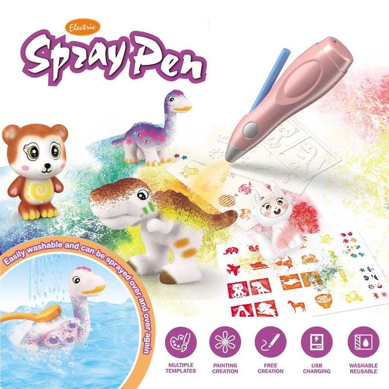Kids Airbrush Marker Kit – Pink online toy store product in Kuwait