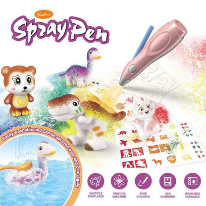 Kids Airbrush Marker Kit – Pink online toy store product in Kuwait