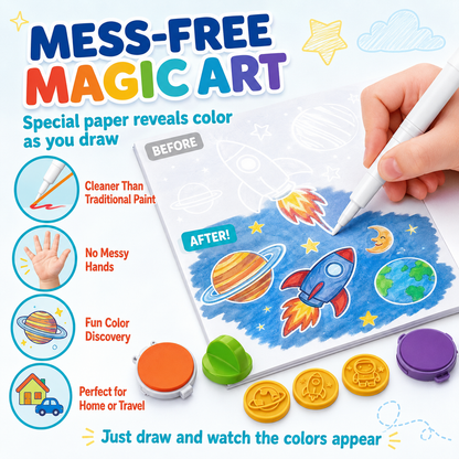 Magic Brush Mess-Free Drawing Mat – Coloring & Painting Toy for Kids