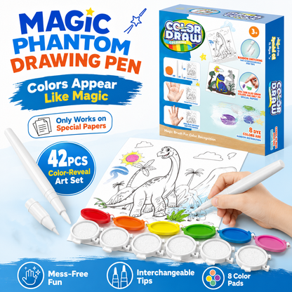 Non-Toxic Mess-Free Magic Painting Kit (8 Colors) – Coloring Toy for Kids