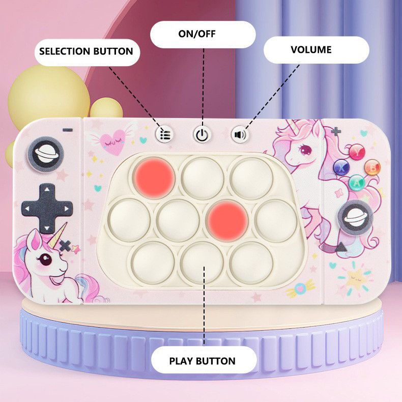 Pop it electronic finger game console Series 2 -unicorn