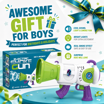 Fog Blaster Gun Toy with Lights & Sound Effects for Kids