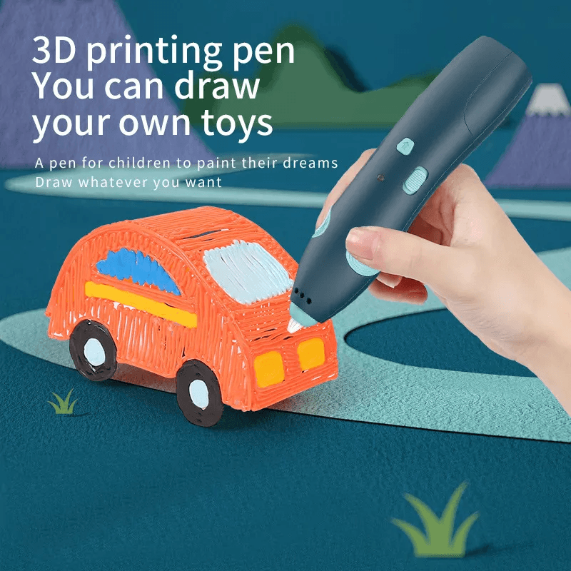 Low Temperature 3D Printing Pen – Blue online toy store product in Kuwait