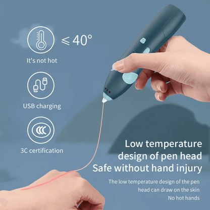 Low Temperature 3D Printing Pen – Blue with delivery in Kuwait