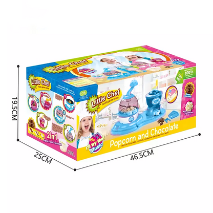 Diy 2 In 1 Popcorn And Chocolate Machine Blue