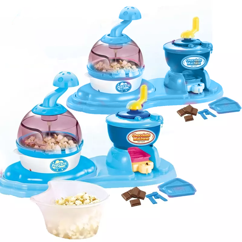 Diy 2 In 1 Popcorn And Chocolate Machine Blue