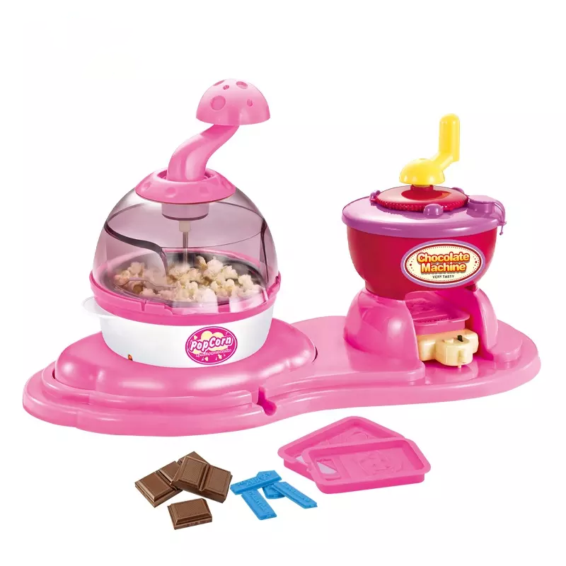 DIY 2 IN 1 POPCORN AND CHOCOLATE MACHINE PINK