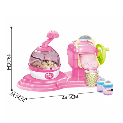 Diy 2 In 1 Popcorn And Ice Cream Machine Pink