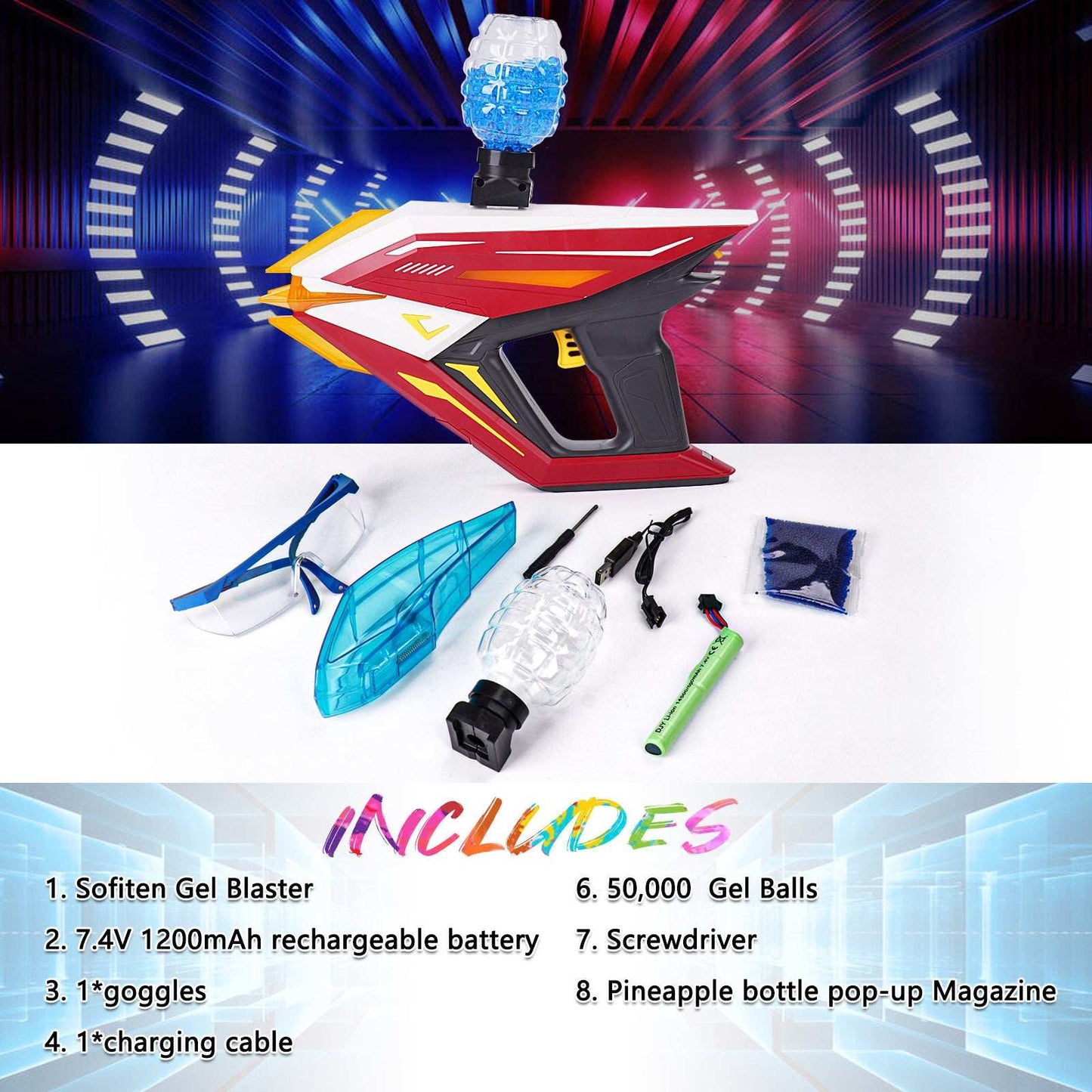 Electric Gel Bullet Gun online toy store product in Kuwait