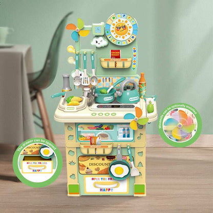 69 cm Kids Kitchen Playset – Pretend Cooking Set gift toy in Kuwait