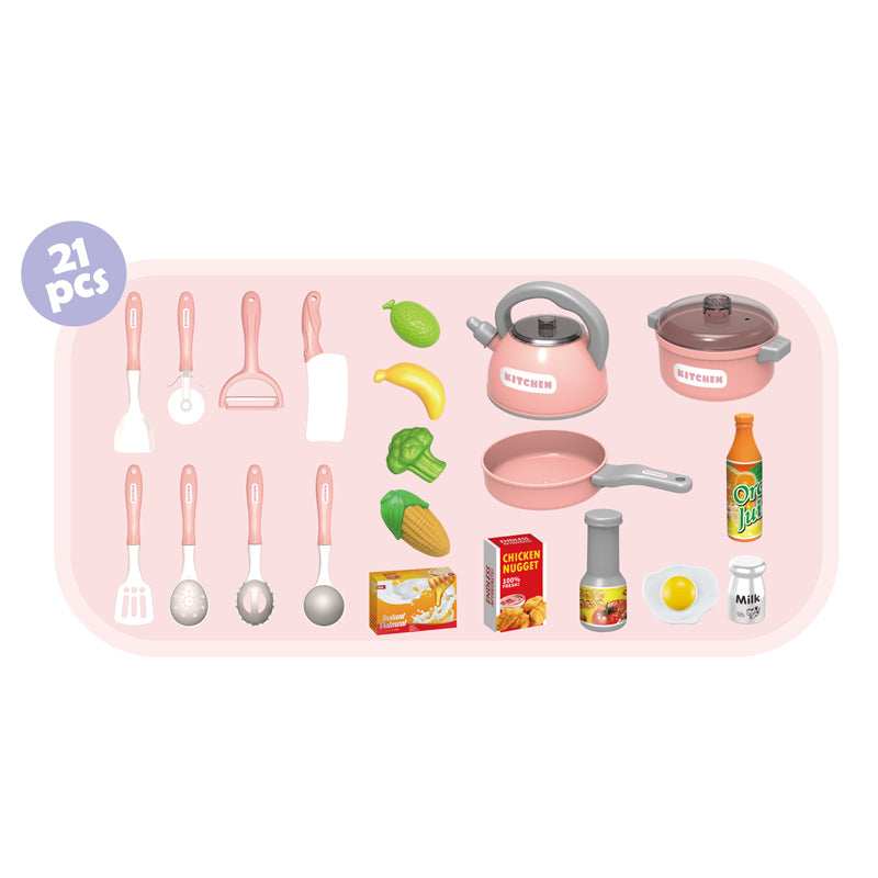 Kids Kitchen Playset for Kids 69 CM - Pink online toy store product in Kuwait