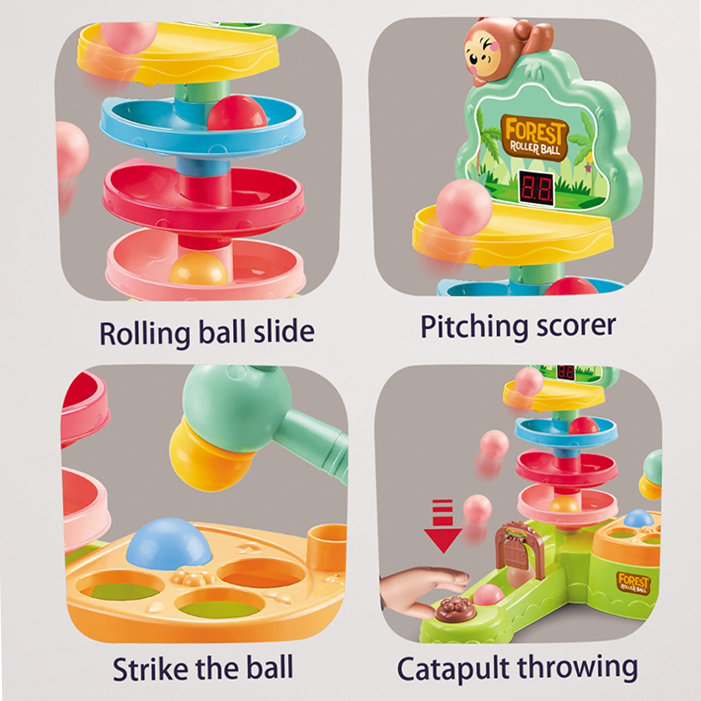 Hammer Ball Spinning Happy Toys
