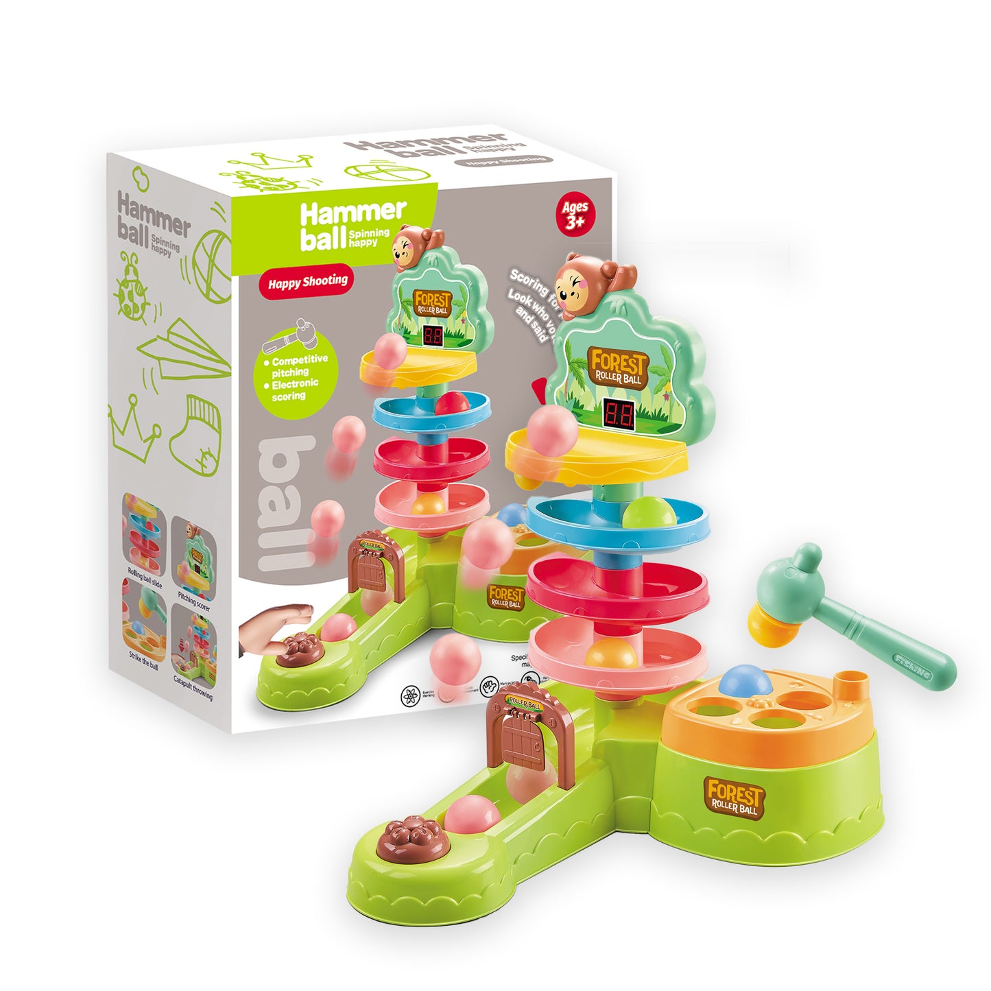 Hammer Ball Spinning Happy Toys